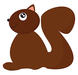 Image showing Fat squirrel vector or color illustration