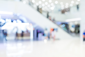 Image showing Blurred shopping mall background