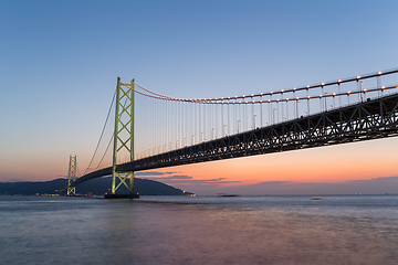 Image showing Akashi Kaikyo Bridge