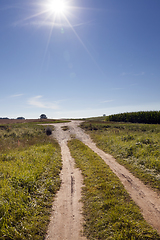 Image showing two ruts from cars