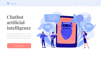 Image showing Chatbot AIconcept landing page.
