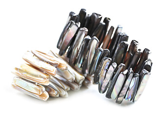 Image showing Mother-of-pearl bracelets