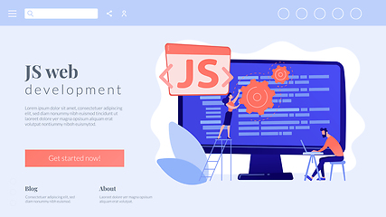 Image showing JavaScript concept landing page.