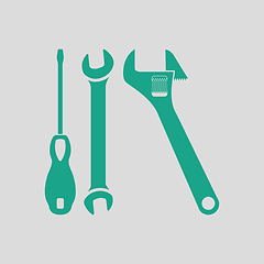 Image showing Wrench and screwdriver icon