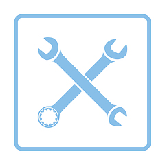 Image showing Crossed wrench  icon