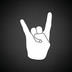 Image showing Rock hand icon