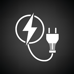 Image showing Electric plug icon