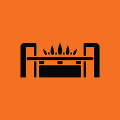 Image showing Gas burner icon