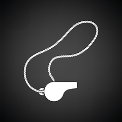 Image showing Whistle on lace icon