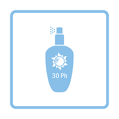 Image showing Sun protection spray icon