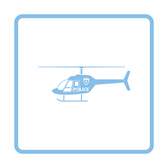 Image showing Police helicopter icon