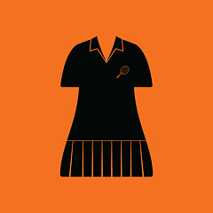 Image showing Tennis woman uniform icon