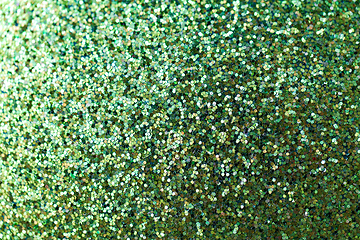 Image showing green glitters or sequins background