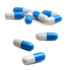 Image showing blue & white capsules