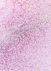 Image showing multicolored glitters on white background