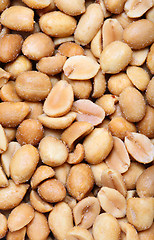 Image showing Salted peanuts