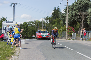 Image showing The Cyclist Sonny Colbrelli - Criterium du Dauphine 2017