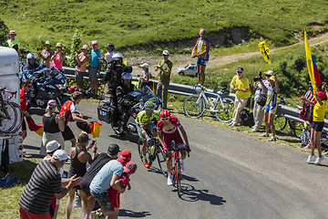 Image showing Battle in Jura Mountains - Tour de France 2016