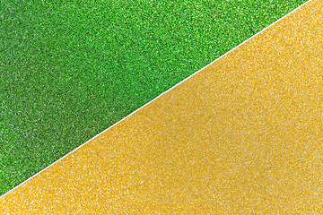 Image showing green and golden glitters or sequins backgrounds