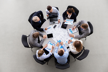 Image showing business team with scheme meeting at office