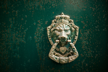 Image showing Lion door knock 