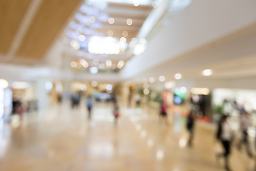 Image showing Customer shopping at department store with bokeh light