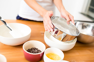 Image showing Baking cookies