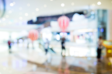 Image showing Blurred shopping mall background