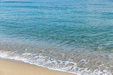 Image showing Sea on the sand beach