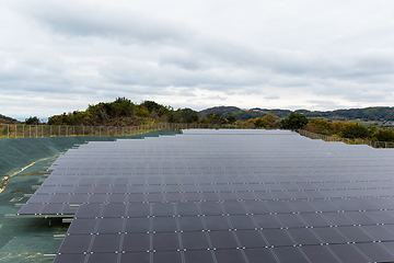 Image showing Solar panel at countryside