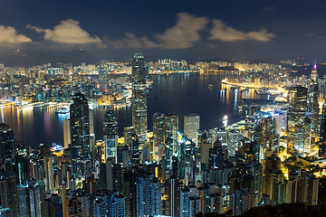 Image showing Hong Kong cityscape at night