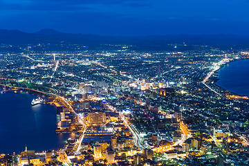 Image showing Hakodate City at night