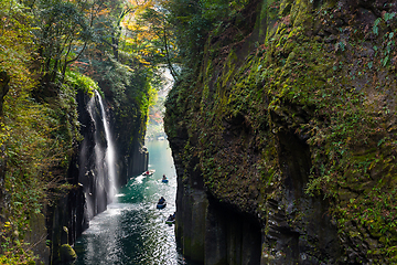 Image showing Takachiho Gorge in autumn