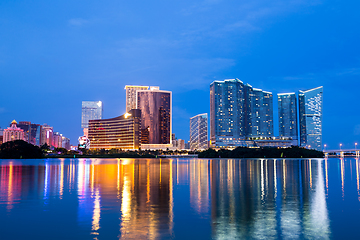 Image showing Macau city at night