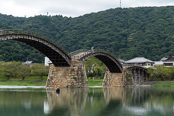 Image showing Japanese old Kintai Bridge