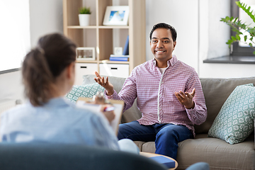 Image showing man and psychologist at psychotherapy session