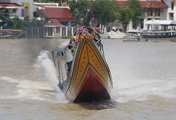 Image showing Longtail-boat in Bangkok