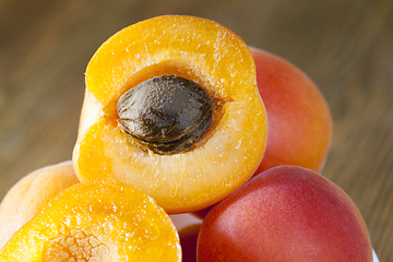 Image showing beautiful ripe apricots