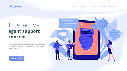 Image showing Chatbot AIconcept landing page.