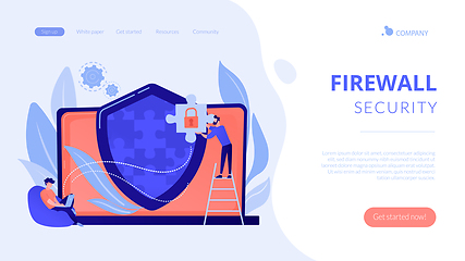 Image showing Firewall concept landing page.