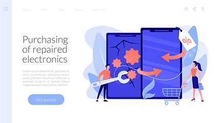 Image showing Refurbished device concept landing page.