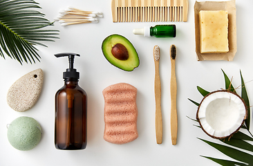 Image showing natural cosmetics and bodycare eco products