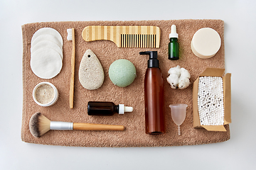 Image showing natural cosmetics and bodycare eco products