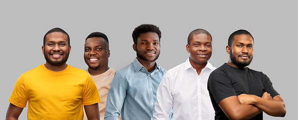 Image showing group of happy smiling african american men