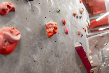 Image showing indoor climbing wall in gym