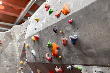 Image showing indoor climbing wall in gym