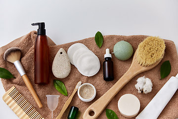 Image showing natural cosmetics and bodycare eco products