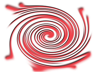 Image showing Red twirl