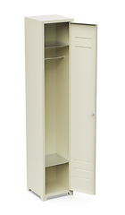 Image showing Empty metal wardrobe