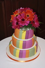 Image showing colourful wedding cake